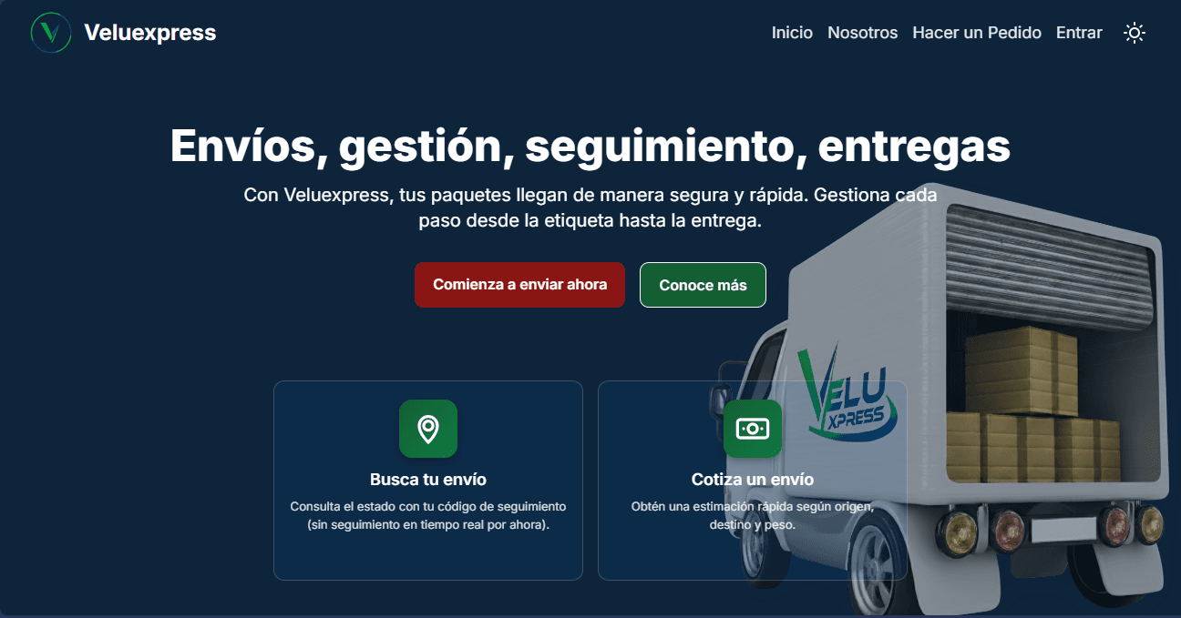 Sitio Web Veluexpress